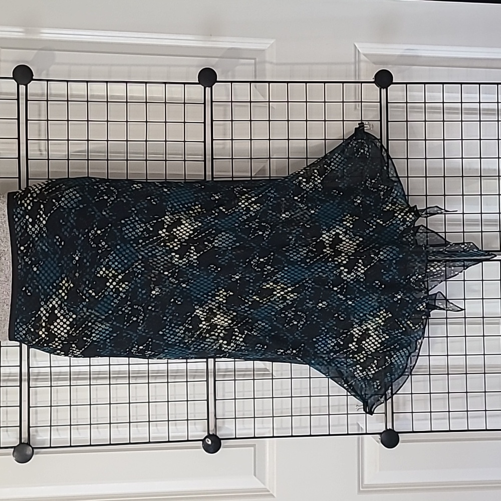 NEW Diane Von Furstenberg Trendy Print Bias cut Double Layered Silk Skirt.
